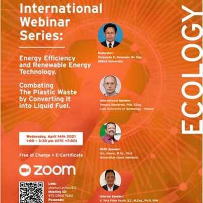 International Webinar Series: Presentation under the topic Ecology/Energy Efficiency and Renewable Energy Technology